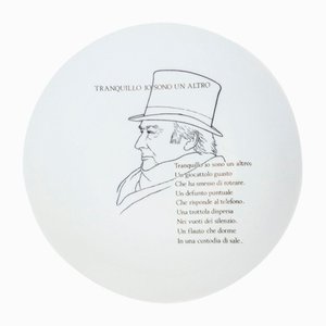 R. Carrieri Tranquillo ... Plato de diseño de Fornasetti