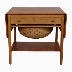 Sewing Table in Teak and Oak from Hans Wegner, 1960s