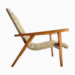 Armchair in Wood and Rope from Giuseppe Pagano, Italy, 1940s