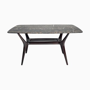 Tavolino da caffè in marmo biologico nello stile di Gio Ponti, Italia, anni '50