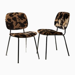 Silla de piel sintética estampada