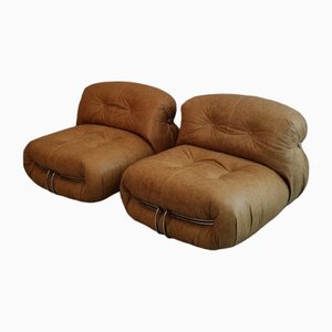Soriana Armlehnstühle von Afra & Tobia Scarpa für Cassina, 1969, 2er Set