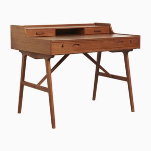 Model 64 Writing Desk in Teak by Arne Wahl Iversen for Vinde Møbelfabrik, Denmark, 1960s