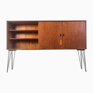Mid-Century Teak Highboard attributed to Oswald Vermaercke, 1950s