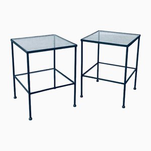 Minimalist Two Tier Side Tables, Belgium, 1960s, Set of 2