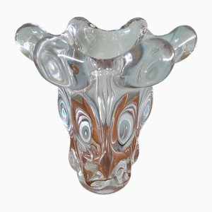Art Vannes Crystal Vase, 1950