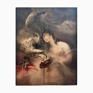 Jean Francois Marie Huet Villiers, Göttin Hebe, 1810, Original Pastellzeichnung