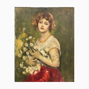 Federico Morello, Porträt, 1927, Öl auf Leinwand
