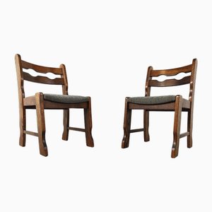 Vintage Brutalist Dining Chairs, 1970s, Set of 6