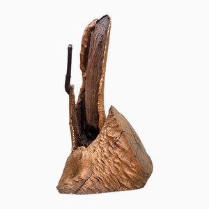 Japanese Burl Wood Ikebana Decoration Tsuge, 1920s