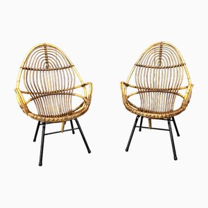 Rohé Noordwolde zugeschriebene Mid-Century Stühle, Niederlande, 1960er, 2er Set