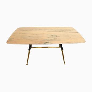Table Basse Vintage en Marbre, Italie, 1950s