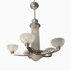 Art Deco Modell 1475 Deckenlampe von Atelier Petitot, Frankreich, 1930