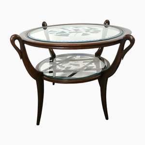 Table Basse Ronde Art Déco, 1940s