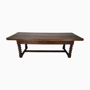 Mesa de comedor artesanal de nogal