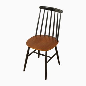 Sedia da pranzo con rotelle, anni '60