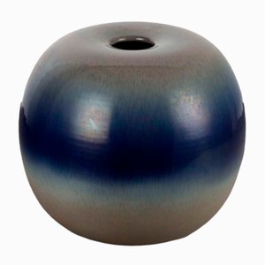 Glasierte Terrakotta Vase von Giacomo Onestini