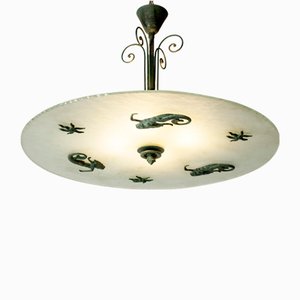 Lampada da soffitto Grace di Bjerkås Armatur, Svezia, anni '40