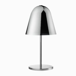 Lampada da tavolo Helios in metallo argentato e vetro di Branch Creative