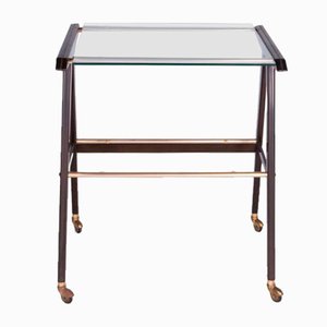 Vintage Serving Trolley with Glass Top