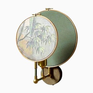 Circle Blue Grey Wall Sconce by Sander Bottinga