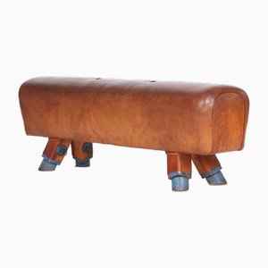 Pommel Horse Leather Bench, 1930s