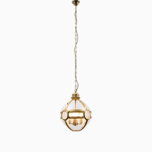 Large Brass Clyde Globe Lantern from Pure White Lines