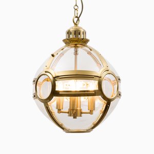 Small Brass Clyde Globe Lantern from Pure White Lines