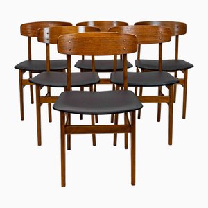 Mid-Century Danish Teak Dining Chairs from Sax, 1960s, Set of 6