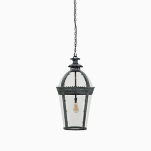 Medium Verdigris Bronze Byron Lantern from Pure White Lines