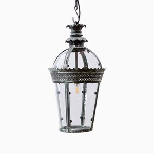 Small Bronze Verdigris Byron Lantern from Pure White Lines