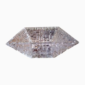 Vintage Sierra Square Servierschale aus Kristallglas von Tiffany & Co.