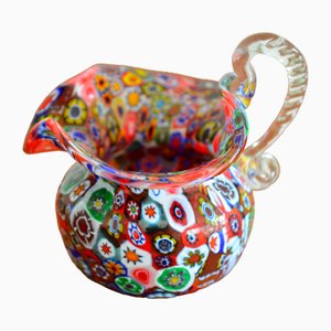 Millefiori Murano Glass Vase, 1950s