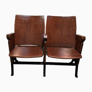 Sedie da cinema vintage, anni '50, set di 2