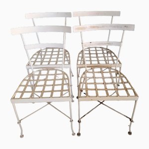 Chaises Vintage en Fer Forgé, Set de 4
