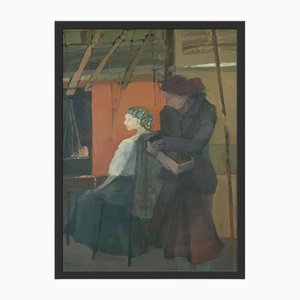 Martta Weg, Reflexiva, óleo sobre lienzo, 2001