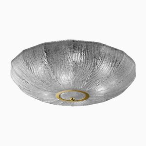 Dew Glass Ceiling Light Royal Model in Iron and Brass by Barovier and Toso for Barovier & Toso, 1970s