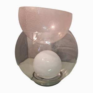 Lámpara de mesa modelo Giova Grande Parabola Rosa Pulegosa para Fountain Art, años 90