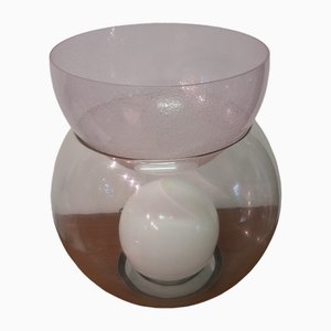 Lámpara de mesa modelo Giova Grande Parabola Rosa Pulegosa para Fountain Art, años 70