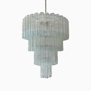 Lampadario grande in vetro di Murano