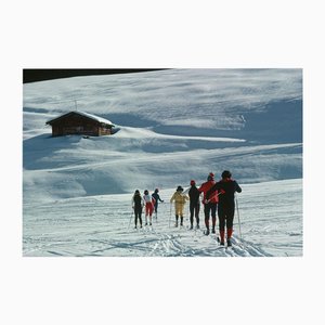 Slim Aarons, Skiers in Lech, Estate Stamped Photographic Print