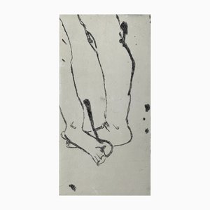 Marta Wakula, Nude, Drypoint on Paper, 2019
