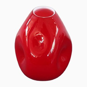 Italienische Vintage Reed Vase aus Murano Kunstglas, 1970er