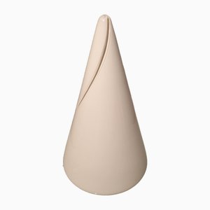 Murao Table Lamp in Thick Glass with Cuts Paying Homage to Lucio Fontana, 1970s