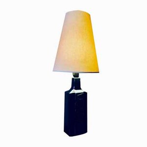 Art Nouveau High Table Lamp in Sandstone with 3 Handles, France, 1920s