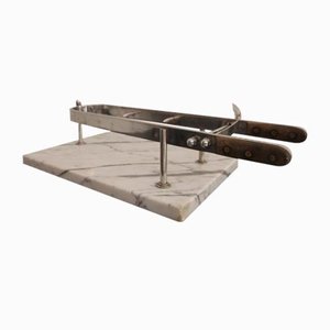 Early 20th Century Ham Holder on Marble Base, 1920s