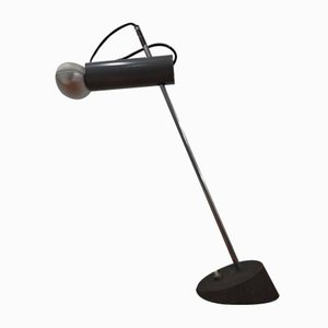 Lampe de Bureau Mod 566 avec Abat-jour Gris par Gino Sarfatti pour Arteluce, 1950s