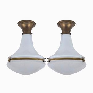 Luzette Pendants by Peter Behrens for Siemens, 1910s Set of 2