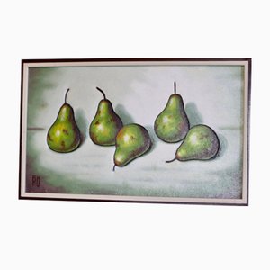 Åke Öquist, Pears, 1996, Oil on Panel, Framed