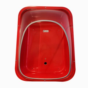 Pil Soundproof Telephone Booth in Red Plastic